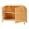 Bali & Pari Ovalet Modern Bohemian Natural Brown Rattan 2-Door Sideboard 238-13254-ZORO - alternate 6